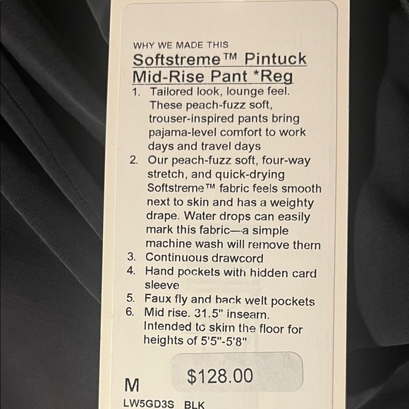 lululemon athletica Black Wide Leg Pants - Picture 5 of 5